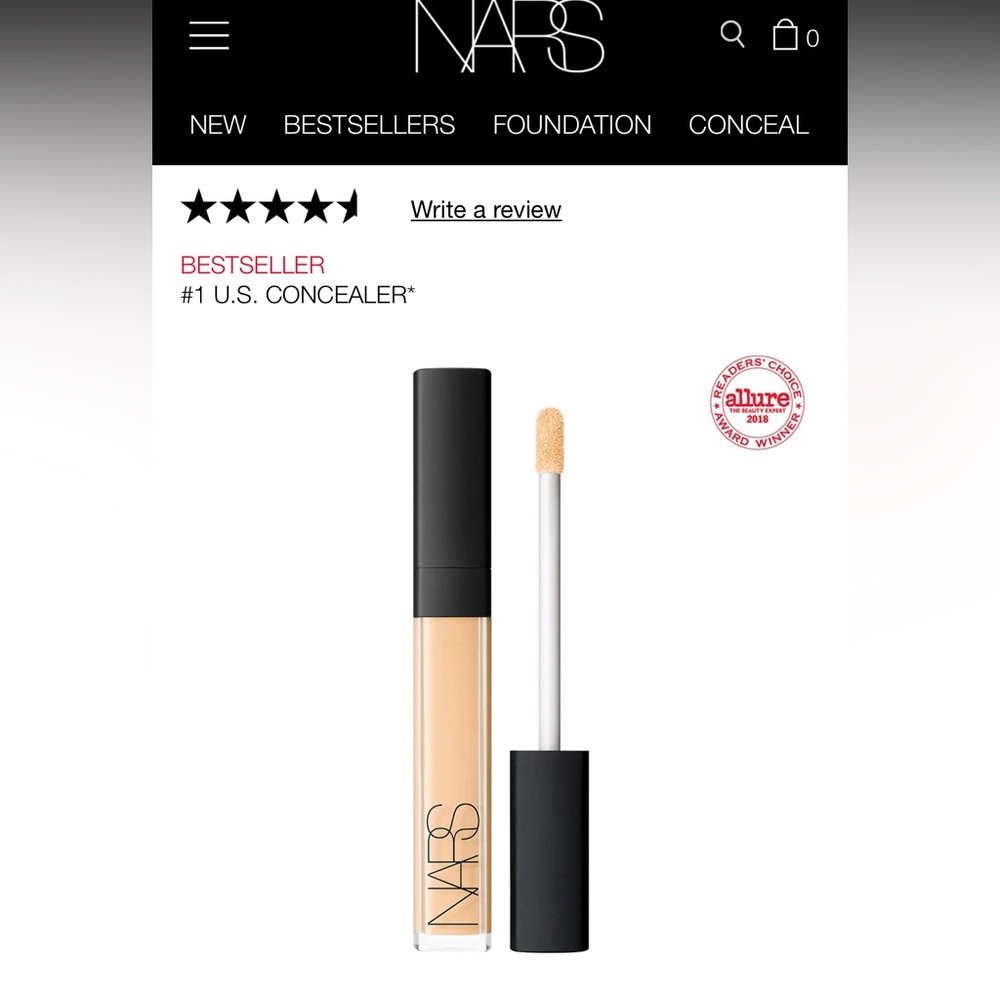 NARS - radiant creamy concealer in light 2.2 nougatine
